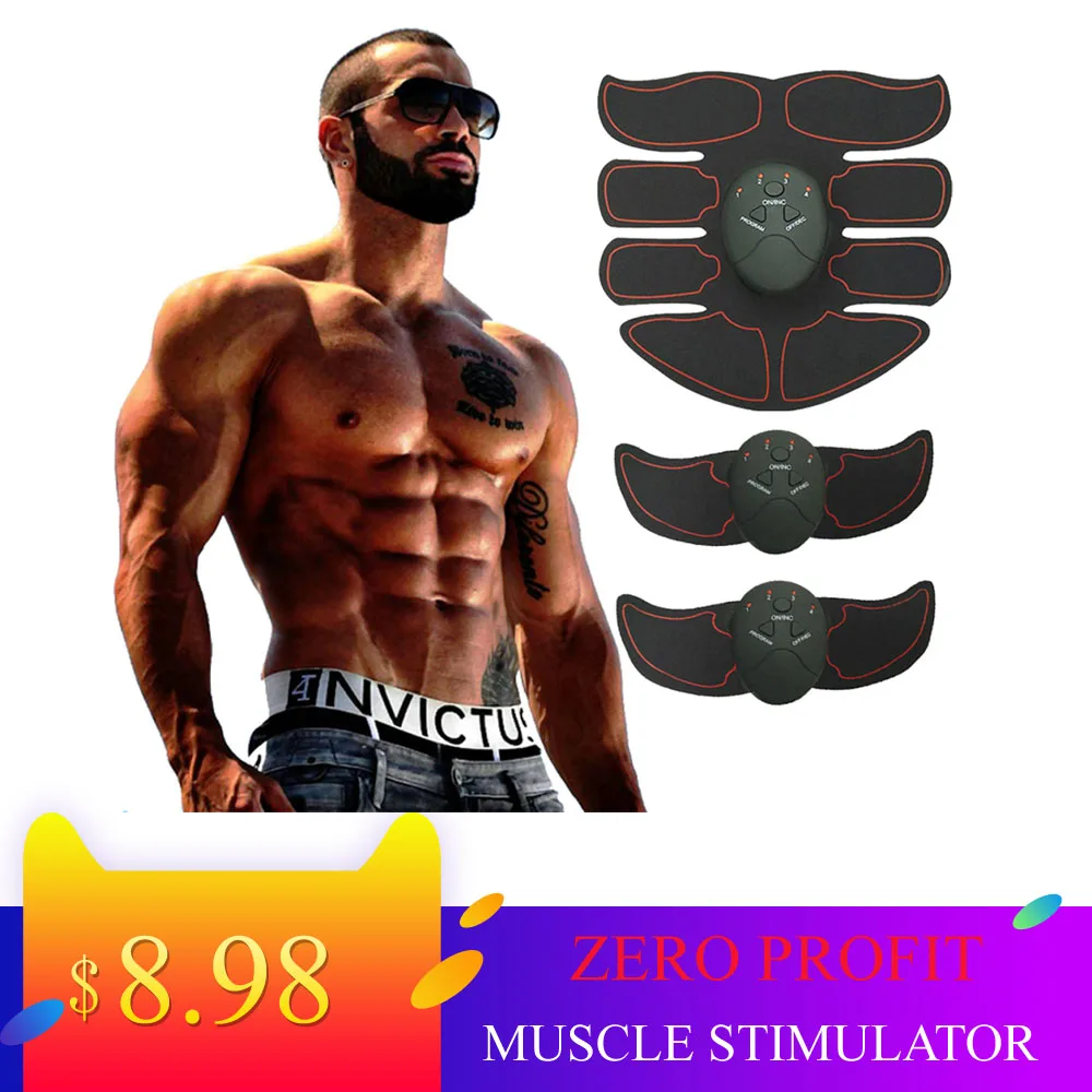 

Electric Muscle Training Machine Abdominal Arm Muscle Trainer Body Slimming Fat Burning Exerciser Body Building Fitness Muscle