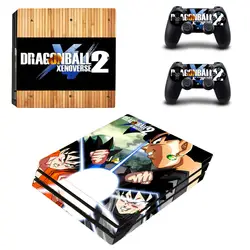 PS4 Pro кожи Стикеры Dragon Ball 2 Чехол для Sony PlayStation 4 Pro консоли и Пульты ДУ для игровых приставок