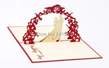 

Free shipping 5pc/lot 10x15cm handmade exquisite 3D fold up wedding party greeting invitation card kids children birthday cards
