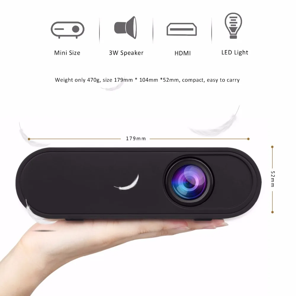 Все получат M18 мини проектор данные показывают дешевые цифровой Celular Портативный