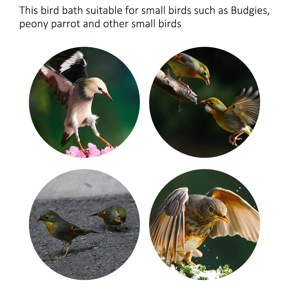 Попугай ванна для птицы Попугай принадлежности для купания ванна для птицы Клетка для домашних животных Птица Ванна Душ стоящая корзина для мытья