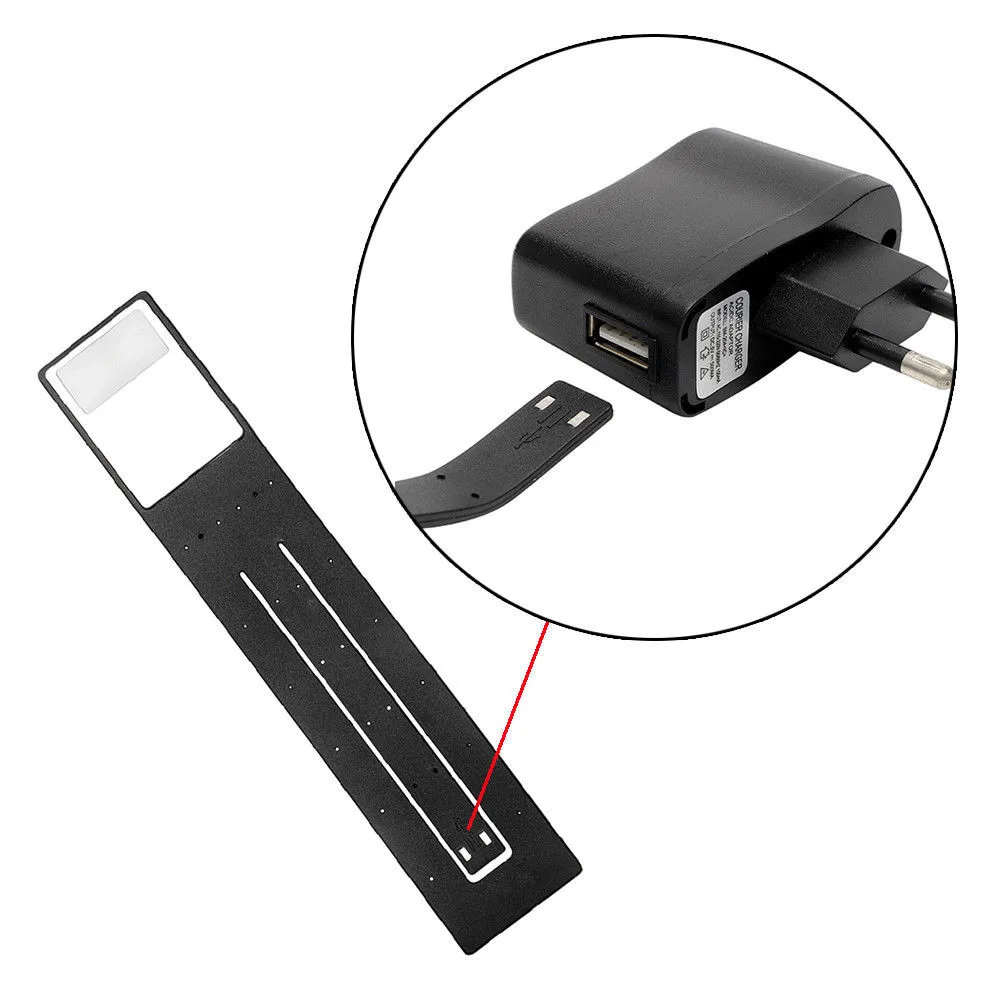 Магнитный светодиодный светильник для книг перезаряжаемый usb порт лампа чтения