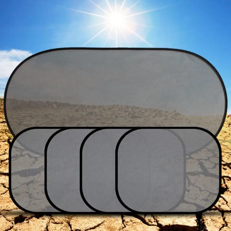 Горячая 3D фотокаталитическая сетка солнцезащитный козырек оконный экран от солнца с присоской передний задний боковой занавес для автомобиля стильные чехлы солнцезащитный козырек