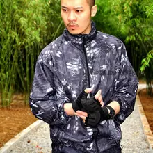 Камуфляж "Тайфун" Спорт на открытом воздухе тонкая куртка Охота Водонепроницаемый Солнцезащитная накидка легкие быстросохнущие походные куртки