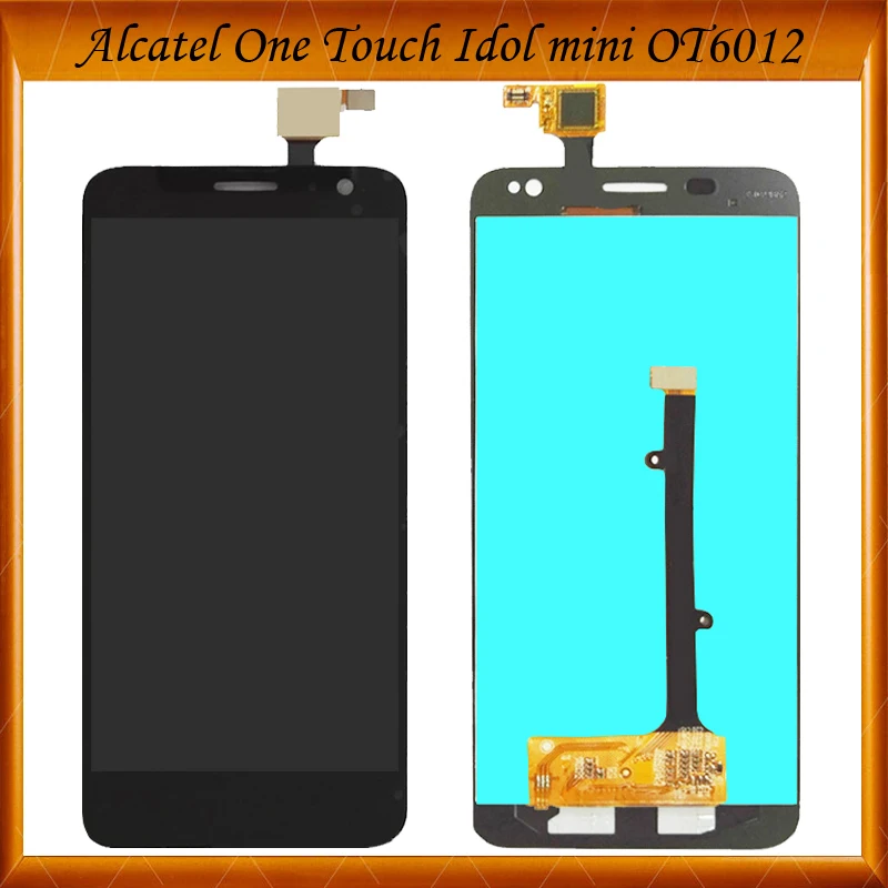 100% совместимость для Alcatel One Touch Idol Mini 6012 6012D 6012E 6012A 6012X6012 W ЖК-дисплей с сенсорным
