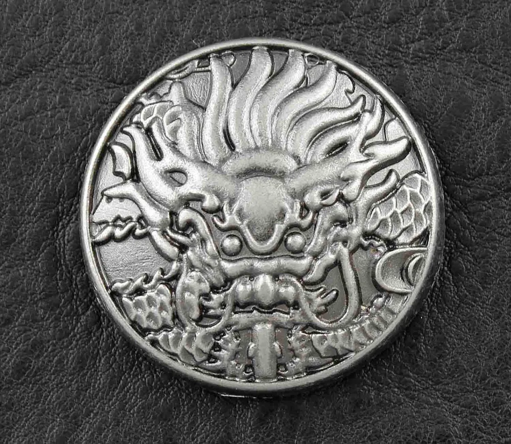 

Screw Back Dragon Concho Button Biker Leather or Clothing Accessory
