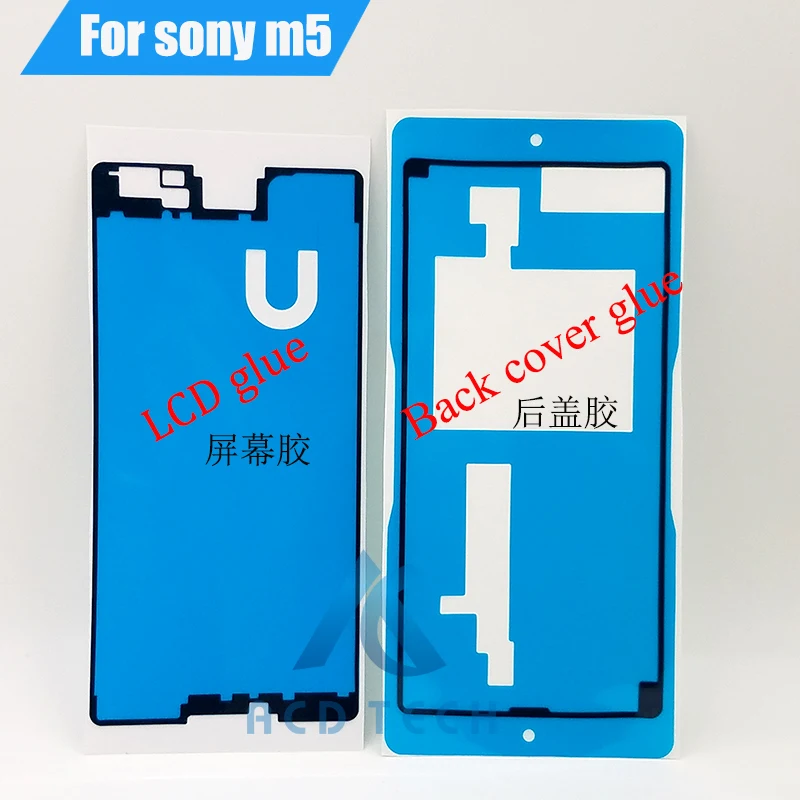 

Dower Me For SONY Xperia M5 M5Dual E5603 E5606 E5653 Front LCD Display Screen + Back Cover Waterproof Adhesive Tape Sticker