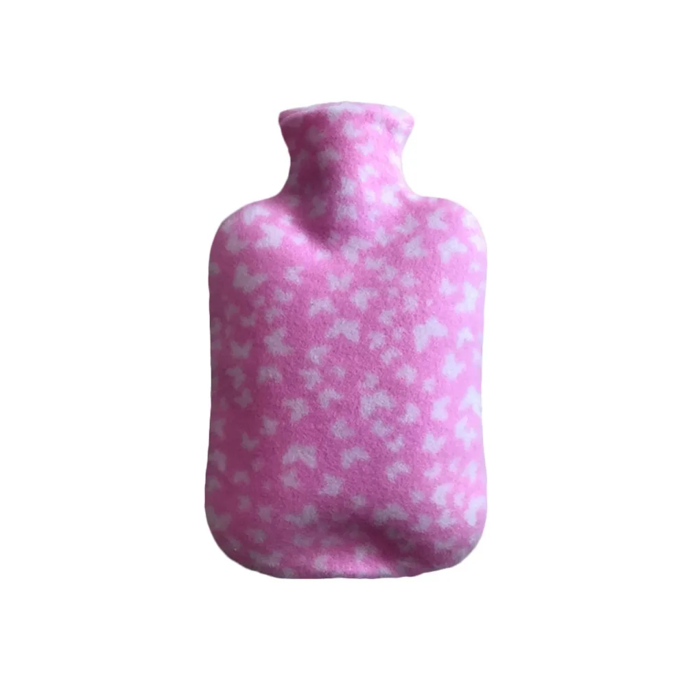 4-Цвет большой с одной стороны флис тканевое покрытие для 2000 мл горящаяя Бутылки для воды взрывобезопасная Защитная резиновая грелка съемный