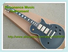 Top Selling Chinese Musical Instruments Black Three Pickups LP Custom Electric Guitars Kits Left Handed Available
