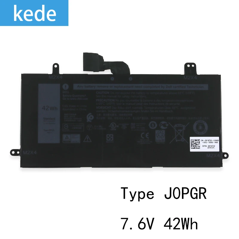 Kede аккумулятор для ноутбука J0PGR для DELL LATITUDE 5285 1WND8 встроенный аккумулятор для ноутбука 7,6 В 42Wh 11,4 в 31,5 WH