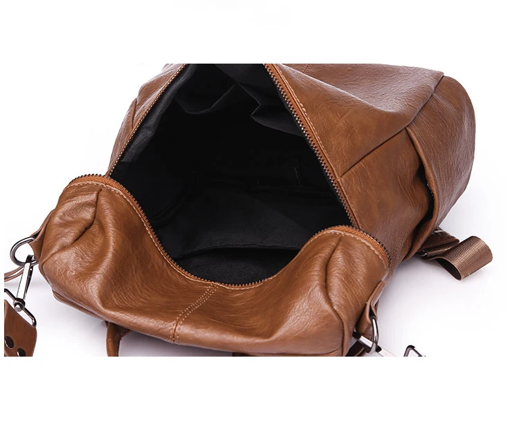 Mochila De Cuero PU 2018 para mujer Mochila de moda Mochila femenina Casual de gran capacidad Vintage bolsos de hombro
