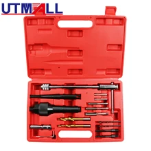 Kit d'installation de retrait de bougie de préchauffage endommagé de 16 pièces et ensemble d'outils de réparation de fil