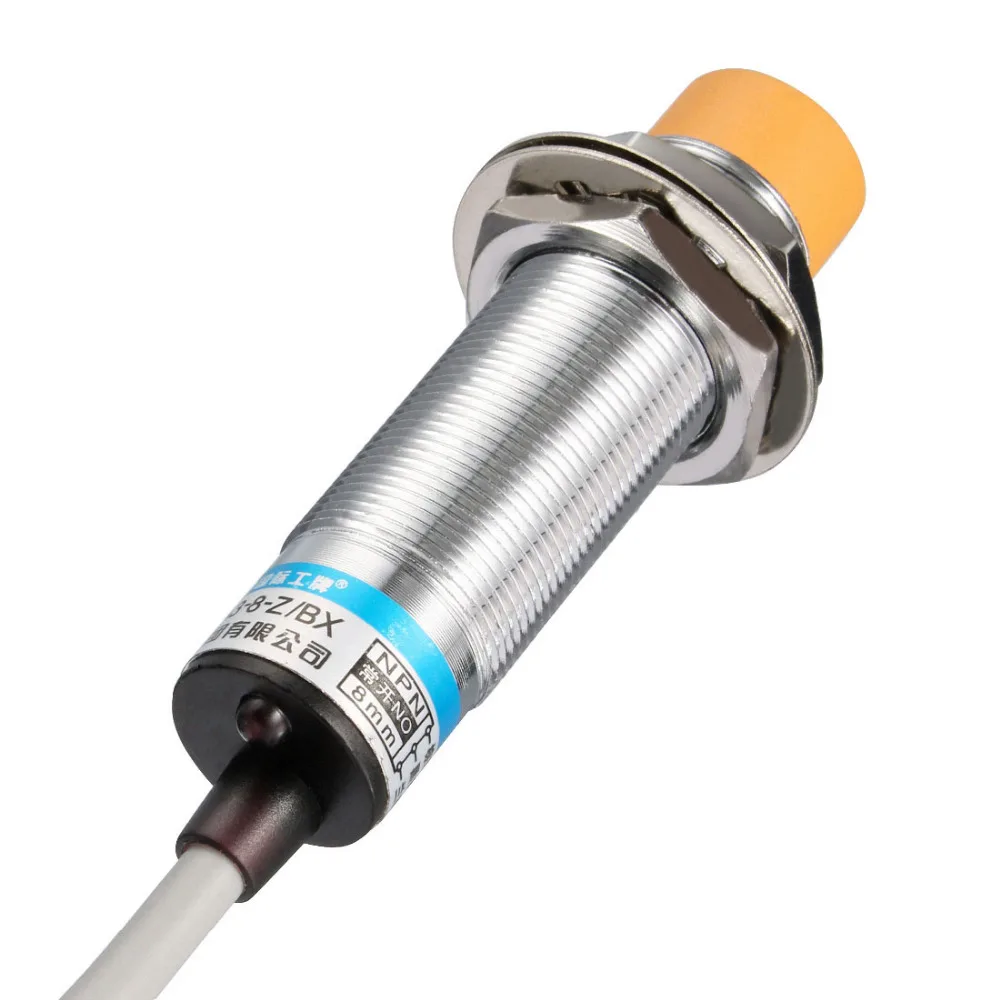 

Uxcell 3-Wire 8/1-10mm Switch Inductive or Capacitance Proximity Sensor Switches Detector NPN/PNP NO DC 6-36V 300mA Cylindrical