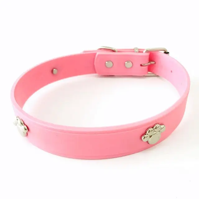 Pet Products Dog Collar Cat Collar Pet Soft Rubber Collar 6 Colors