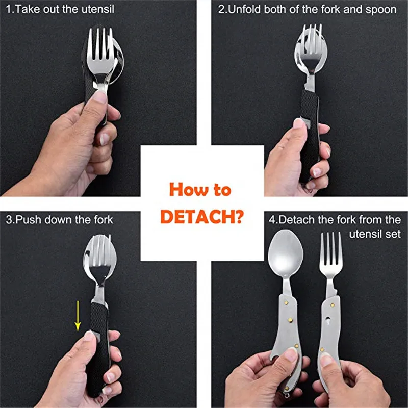 Folding Knife Fork Spoon5
