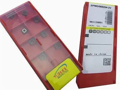 

New 50PCS Square SPMG060204-ZV Turning Carbide Insert Long time cutting quality