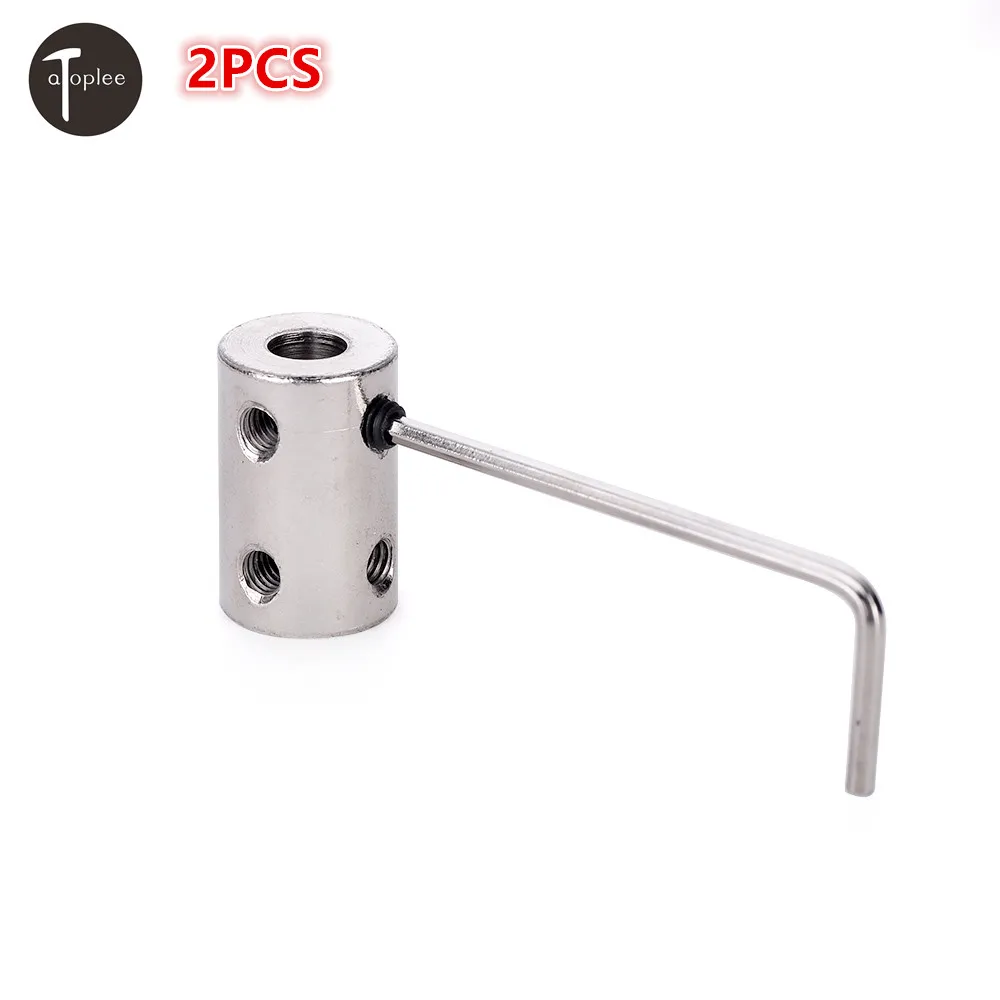 

2PCS 4-4mm 5-5mm 6-6mm 45 Steel Coupler CNC Stepper Motor Shaft Coupler Flexible Coupling Motor Control Shaft Coupler Tools