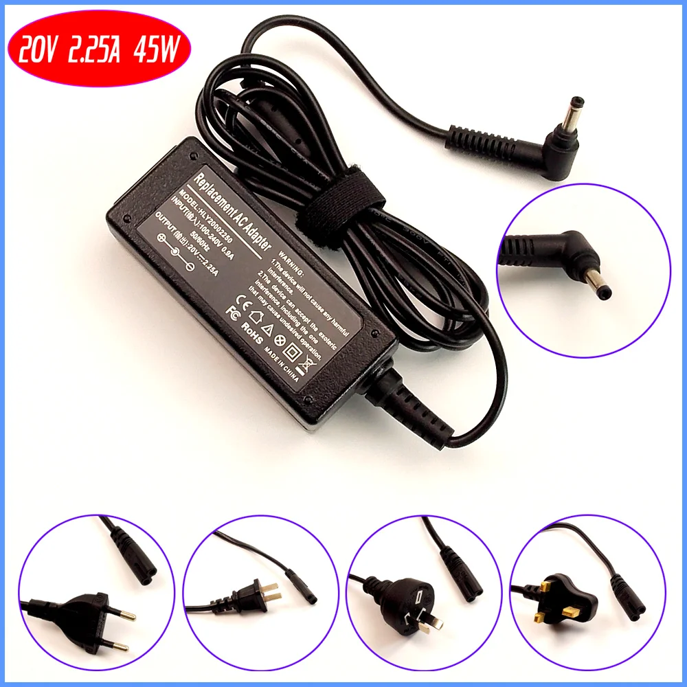 20V 2.25A Laptop Ac Adapter /Battery Charger For Lenovo