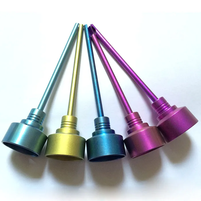 colorful Carb Cap 14mm 18mm Carb Cap Dabber Grade 2 Titanium for Universal Glass Hookahs Smoking