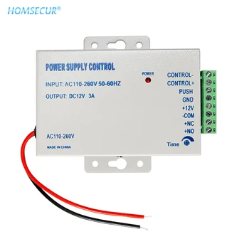 

HOMSECUR Door Access Power Supply Control Switch AC110-260V DC12V 3A Delay Unlock Time Max 15 Second High Quality