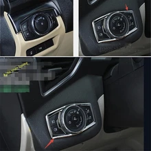 

Lapetus Interior Refit Kit Front Head Lights Lamps Switch Button Frame Decoration Cover Trim For Ford Explorer 2016 2017