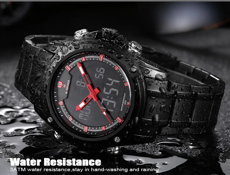NAVIFORCE новый топ Элитный бренд для мужчин водостойкие спортивные Военная Униформа часы для мужчин кварцевые часы Аналоговые