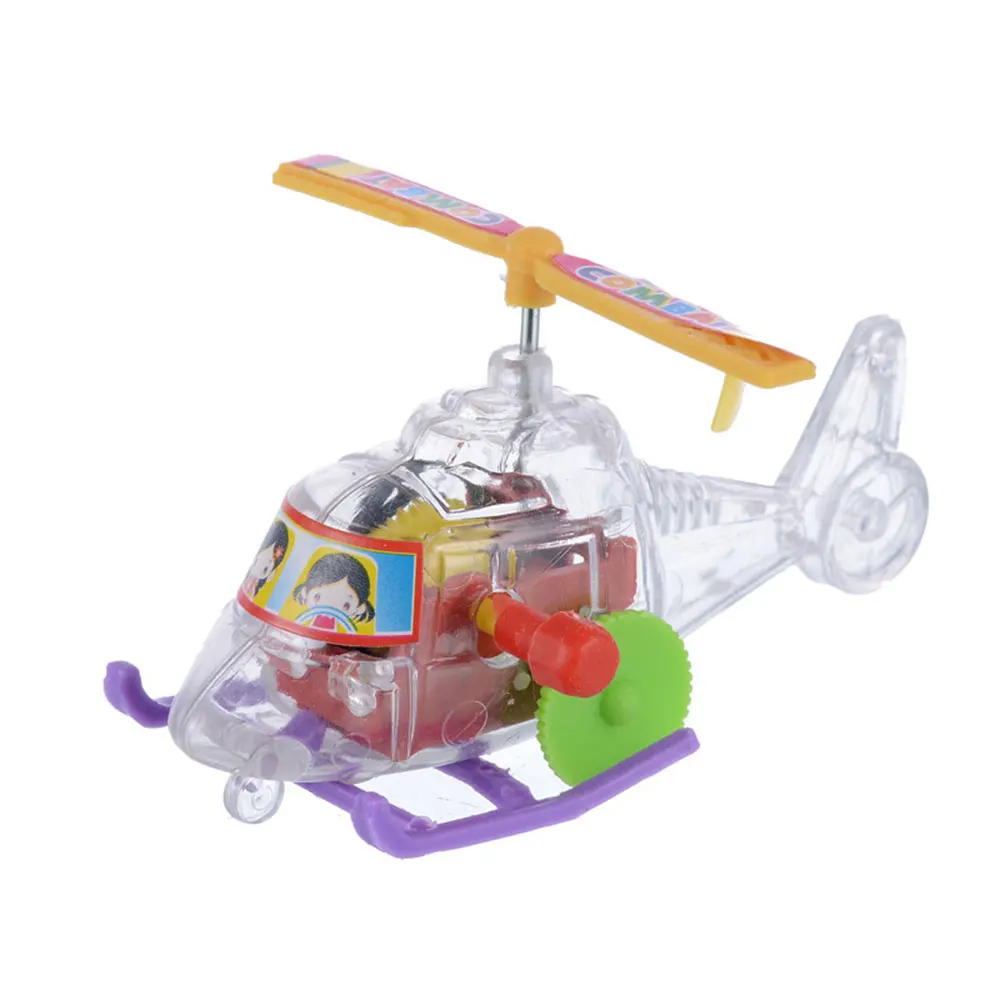 Цветной Заводной самолет заводная игрушка дом летающие дети милый креативный Забавный
