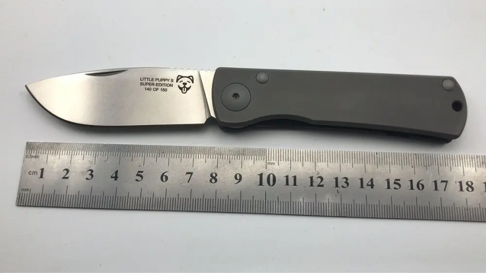 Новый компактный мини небольшой комаров Тактический Титан M390 Stonewashed Лезвие EDC