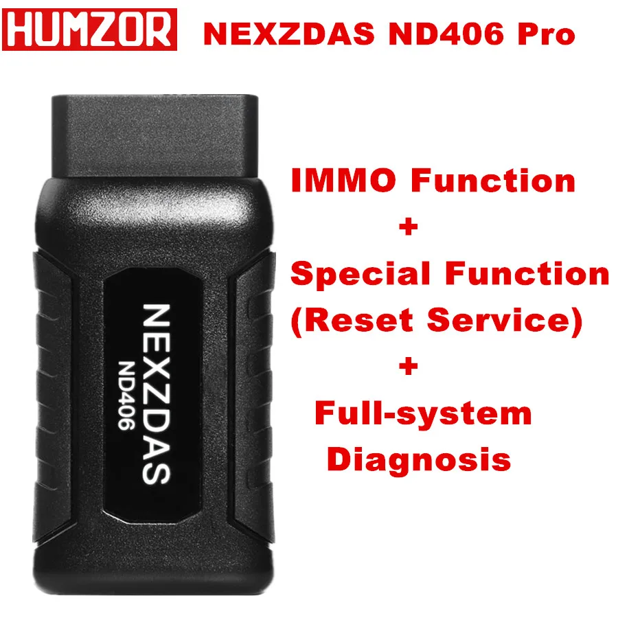 

HUMZOR NEXZDAS ND406 Lite Pro Auto Diagnostic and IMMO Key Programming Tool and Reset Service for Oil/ABS/SAS/EPB/DPF/TPMS