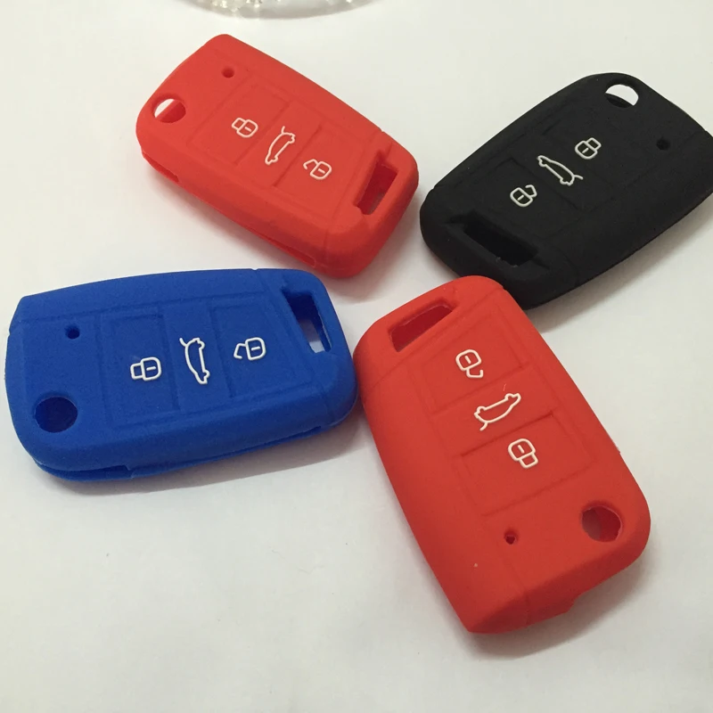 Silicon Car key cover case for Volkswagen golf 7 MK 7 golf 7 R gti gtd