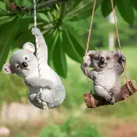 Garden Yard Decoration Simulation Koala Panda Statue Animals Sculpture Resin Crafts Home Decoration Ornament
