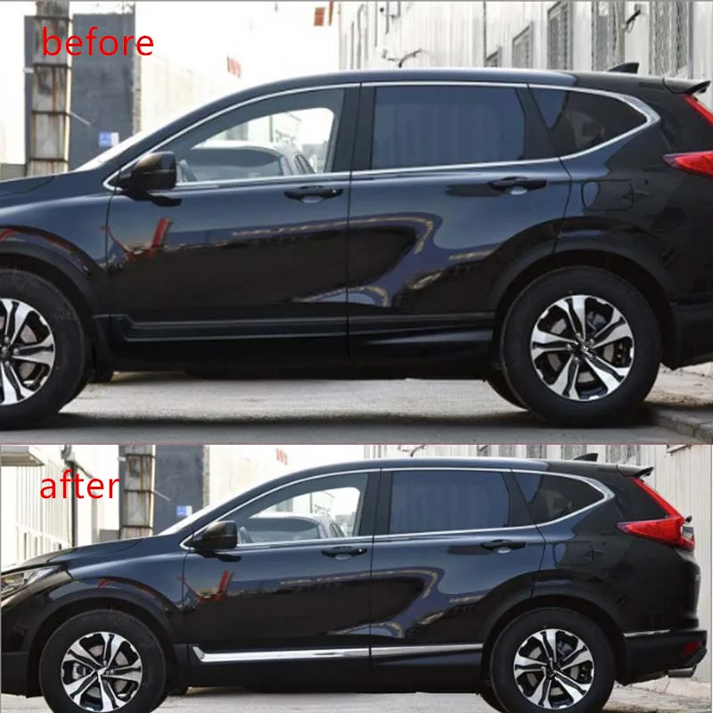 YAQUICKA для Honda CRV автомобильные аксессуары двери металлические полосы для маскировки швов кузова отделка снаружи серебро Нержавеющая сталь стайлинга автомобилей 6 шт