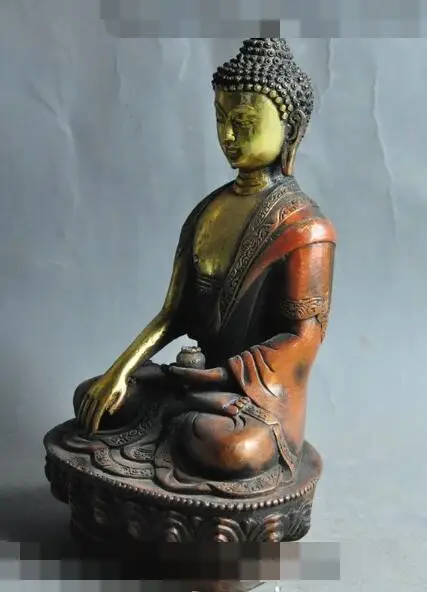 S01103 " Тибет Буддизм храм бронзовый свинка шакьямуни Шакьямуни статуя Будды Медицины