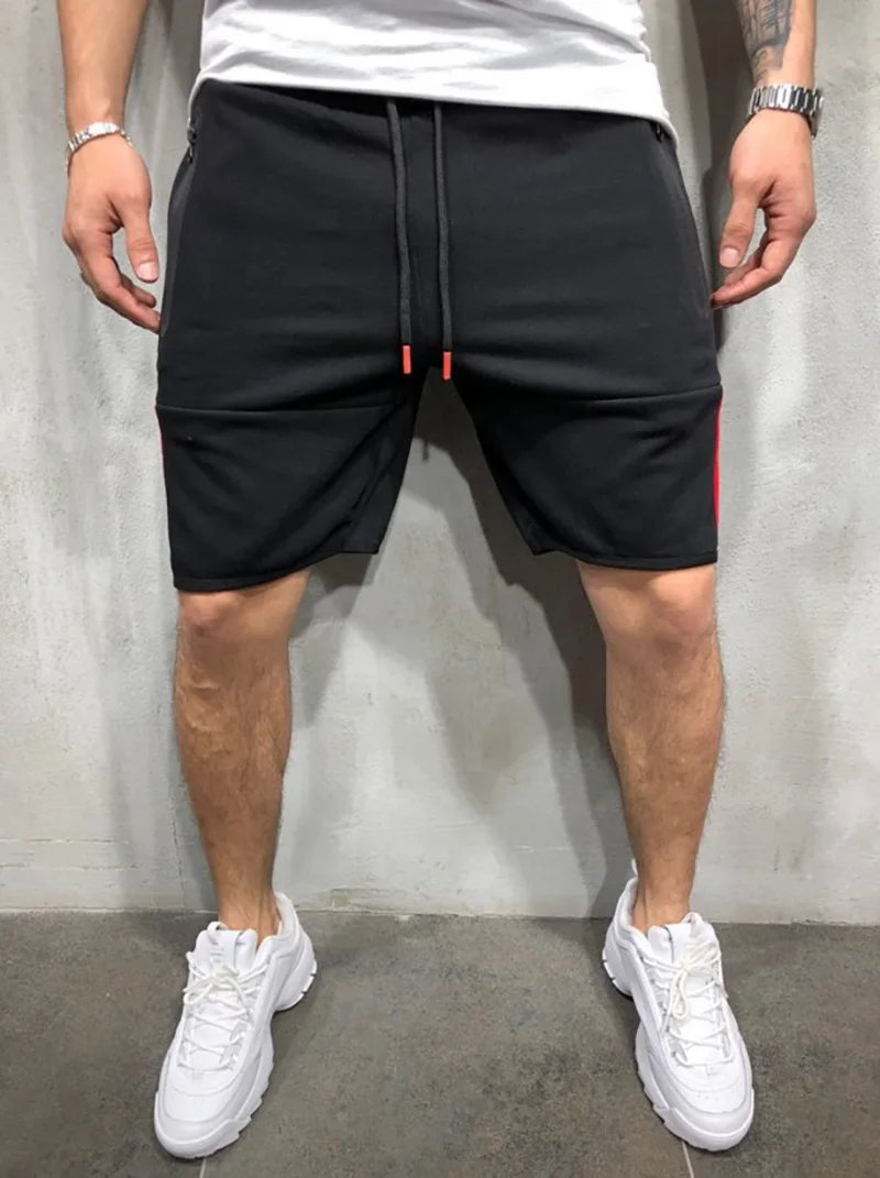 Новая мода Для мужчин спортивные пляжные шорты брюки спортивные брюки Фитнес короткие Jogger Повседневное тренажерные залы Для мужчин шорты