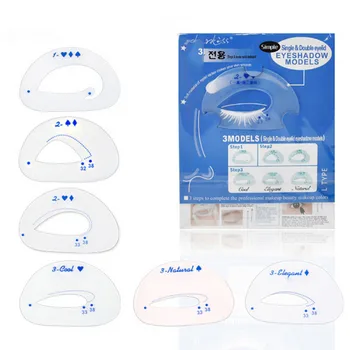 

1000sets 6pcs/set Tracing Shadow Card Draw The Eye Makeup Tools Auxiliary Tools Eye Shadow Models DHL