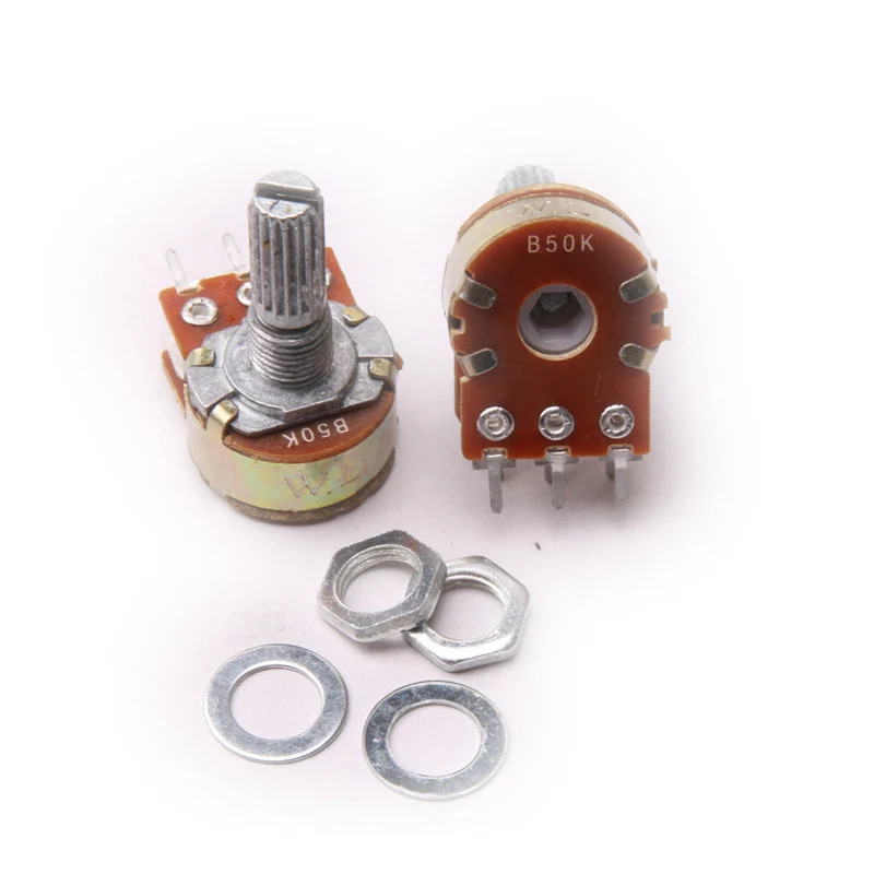 Glyduino WH148 B10K 20K 50K 100K двойное соединение 6 8 контактов линейный потенциометр горшок