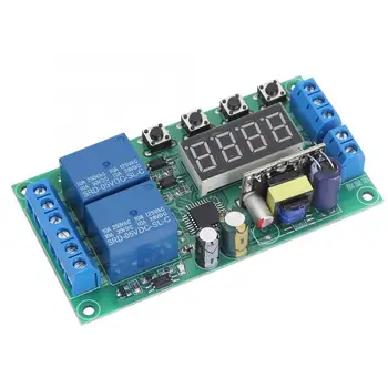 

Delay Relay Latching Relay AC 220V Dual Channel Delay Relay Module Multifunctional Pulse Trigger Cycle Timer 0.01s-999m Timer