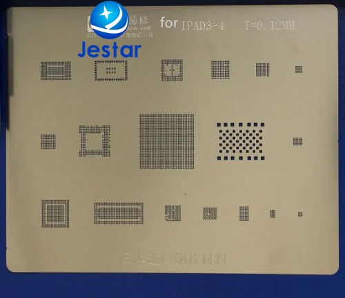 

for ipad 3-4 BGA Stencil Direct Heating Template 0.12mm Thickness, good quality not easily deformed