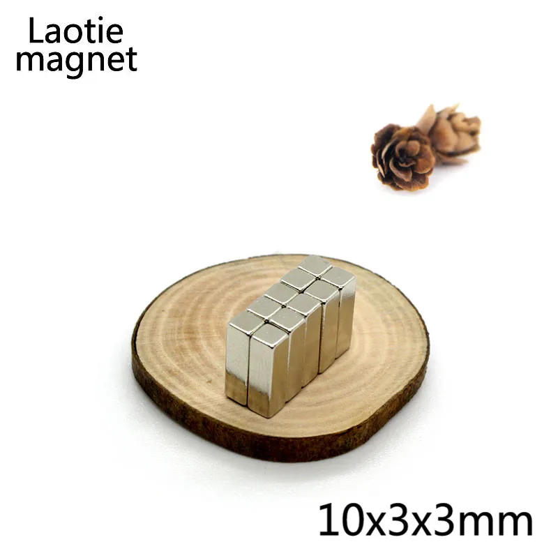 10 шт. 10x3x3 мм Small маленький блок супер сильные неодимовые магниты 10*3*3 редкоземельные кубовидные мощные магнитные магниты