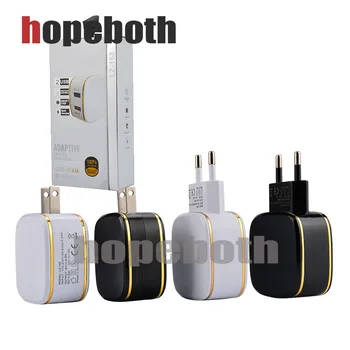 

3.0 Quick Fast Charger 2-Ports QC3.0 USB Wall Charger Travel Adapter Support Smart Fast Charger For Samsung Smart Phone With Box