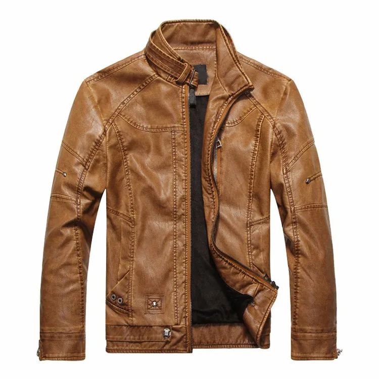 Осенние и зимние популярные качественные мужские кожаные куртки, мотоциклетные куртки, кожаные пальто, ветронепроницаемые повседневные мужские ветровки из искусственной кожи