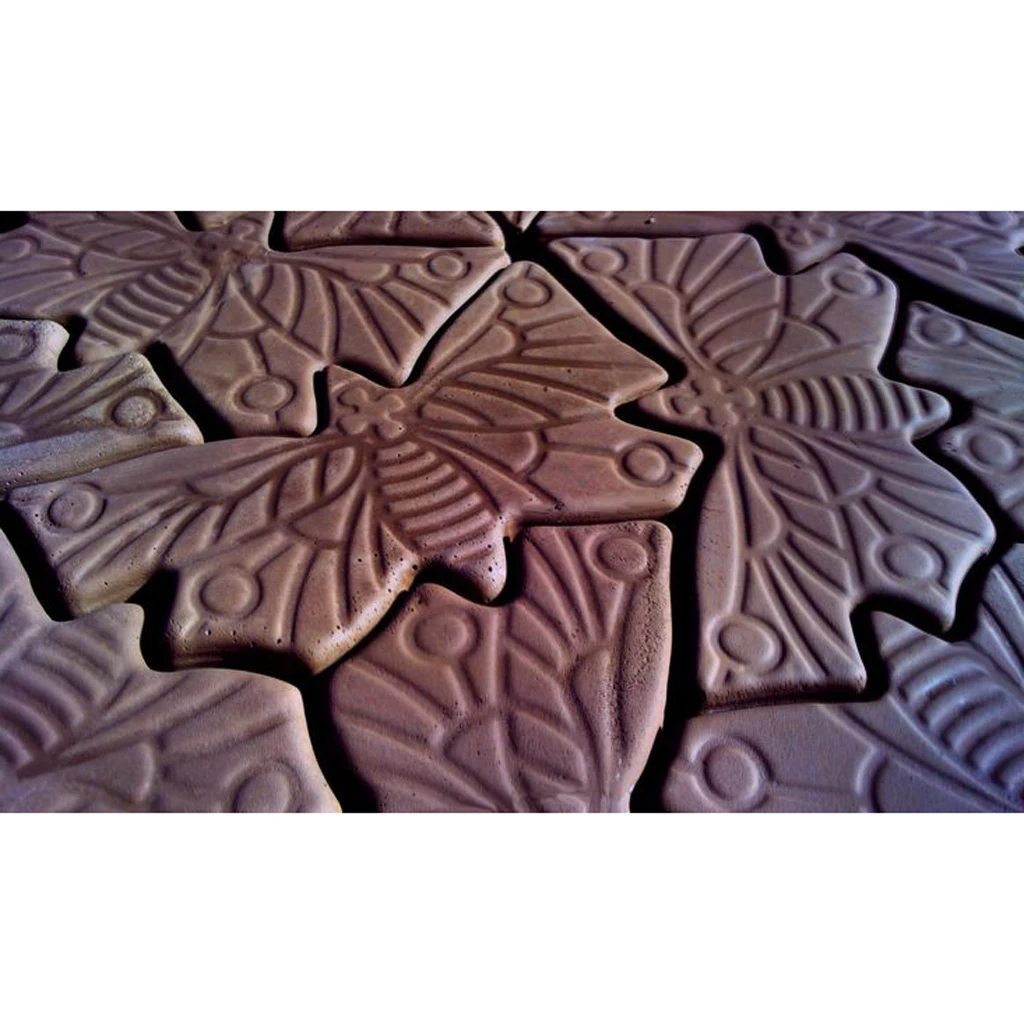 Driveway Paving Pavement Mold Concrete Stepping Stone Path Maker-Butterfly