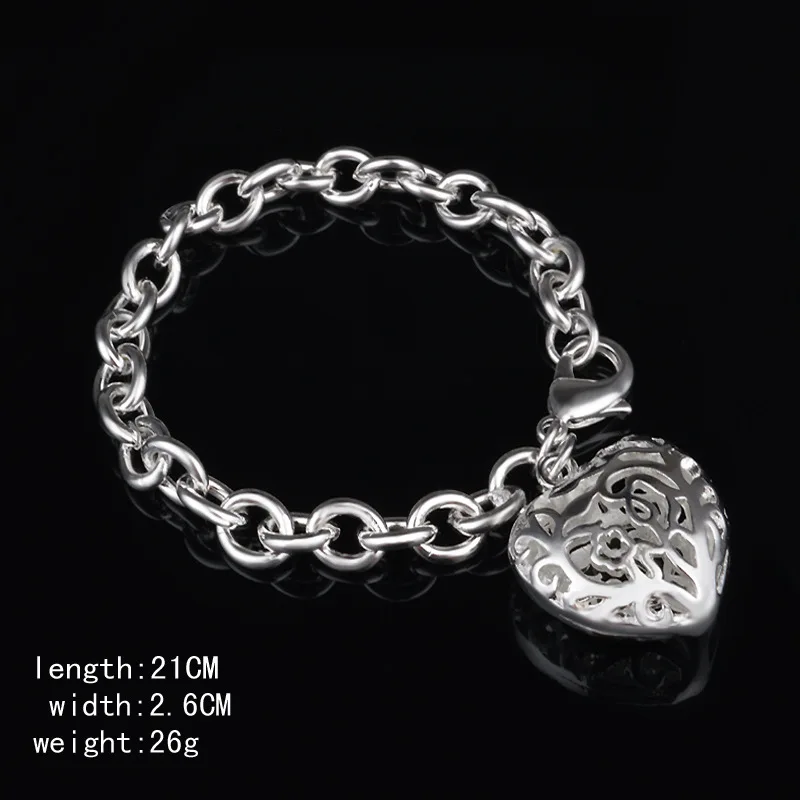 TJP новые модные браслеты из серебра 925 пробы для девушек женские вечерние