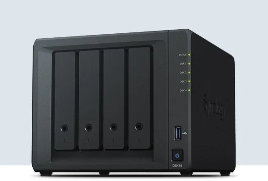 

NAS Synology Disk Station DS418 4-bay diskless nas server nfs network storage cloud storage, 2 years warranty