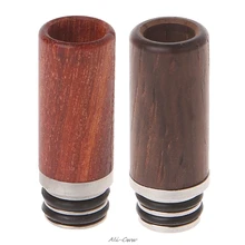 Деревянный 510 капельный наконечник длинный металлический мундштук для атомайзера электронной сигареты Vape