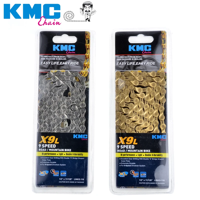 

original kmc x11 ept 11 speed chain for trekking 116 left ecoproteq coated 11 s chain + missing link