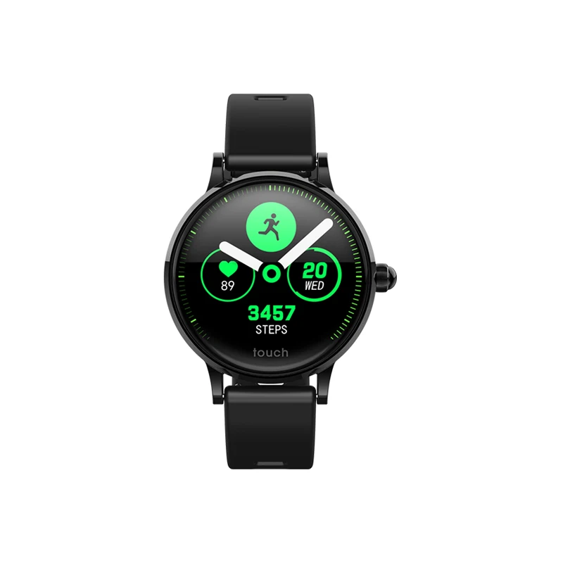SCOMAS Модные женские Смарт-часы S9 1,0" пульсометр кровяное давление для женщин физиологический монитор мягкий силиконовый ремешок умные часы - Цвет: Black silicage strap