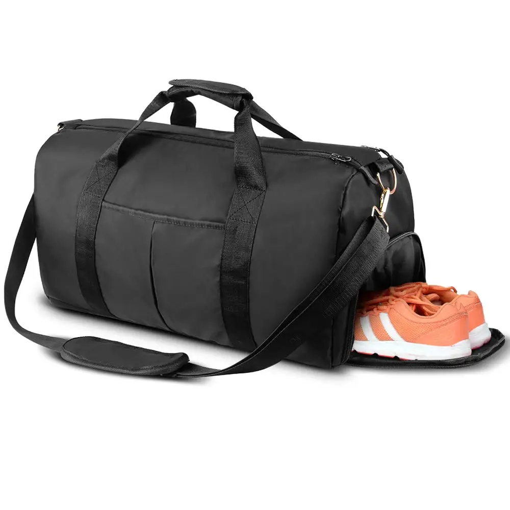 

35L Sports Gym Bag Travel Bags with Shoes Compartment Wet Pocket Waterproof Yoga Bag Shoulder Carry Handbag Tote Swim Bag