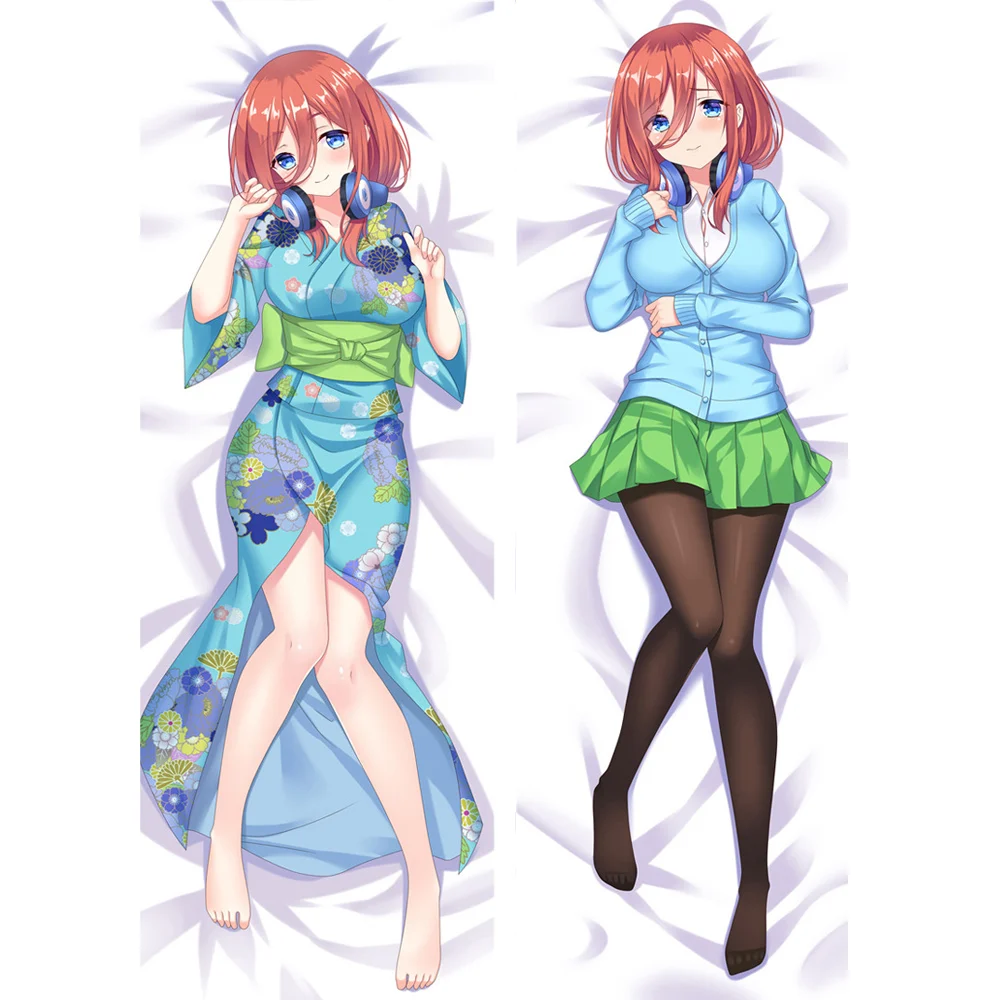 Наволочка для подушки в стиле аниме Dakimakura Quintuplets Nakano Miku