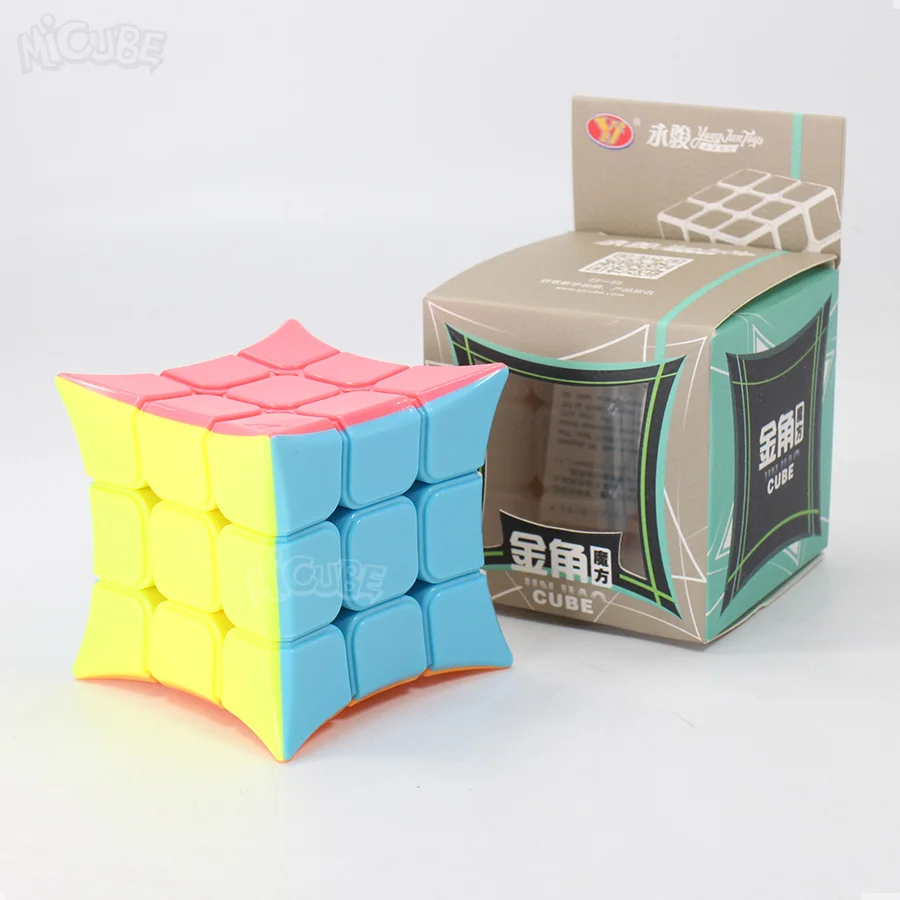 Yongjun Jinjiao Cube 3x3 Golden Honer 3x3x3 магические кубики 3*3 Cubo Magico Stickerless Sharp Coner